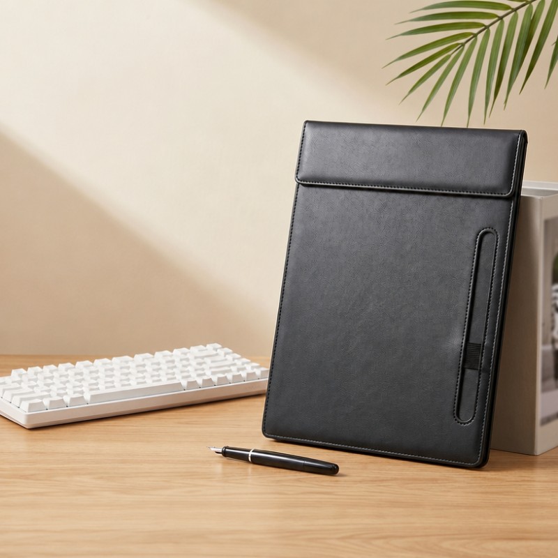 A4 PU レザー クリップボード フォルダー