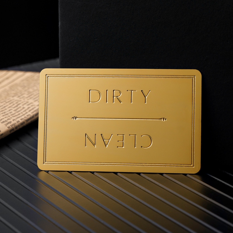 カスタムメタル名刺レーザー彫刻メタルカード