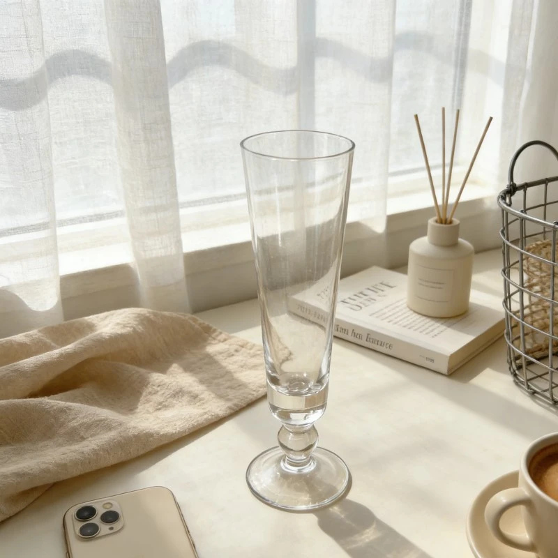 Dual Profile Conical Flute Glass