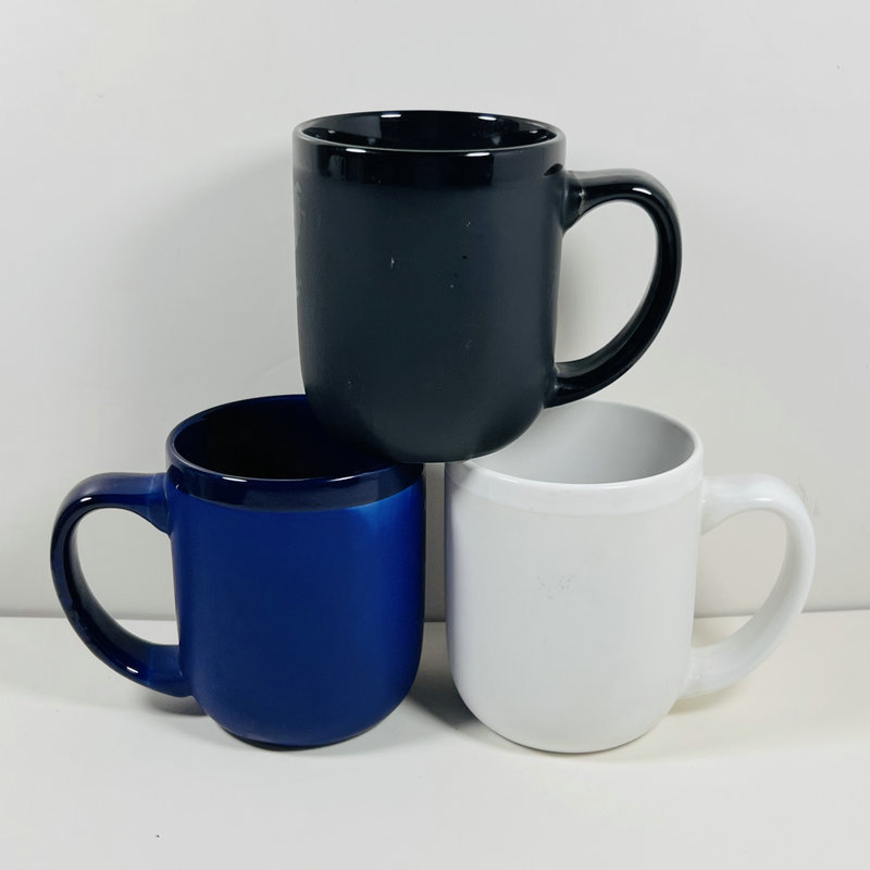 カスタムロゴマットセラミックコーヒーマグカフェギフト用